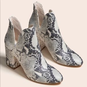 Steve Madden Snakeskin Booties 🐍